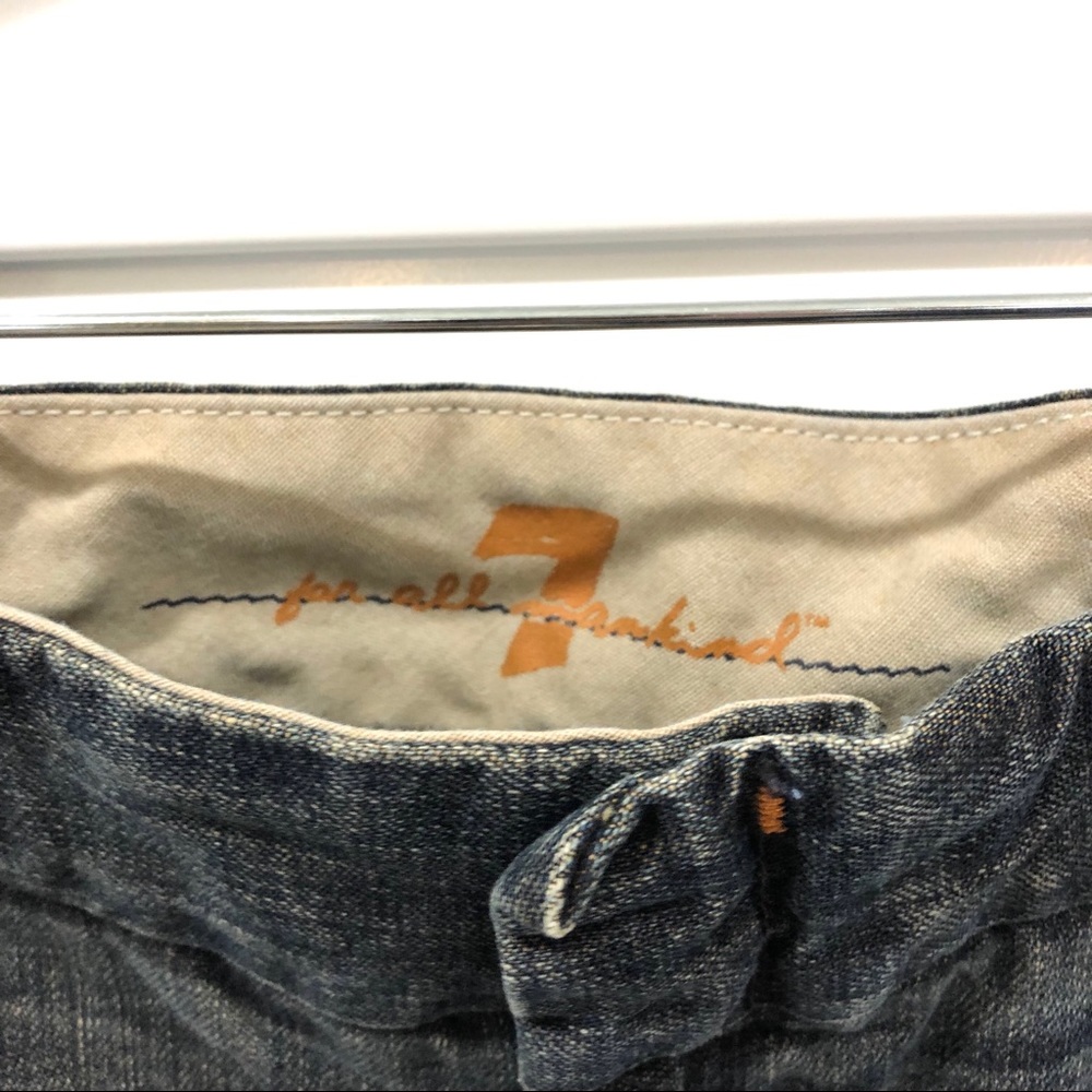 7 For All Mankind Denim Mini Skirt - Picture 3 of 7